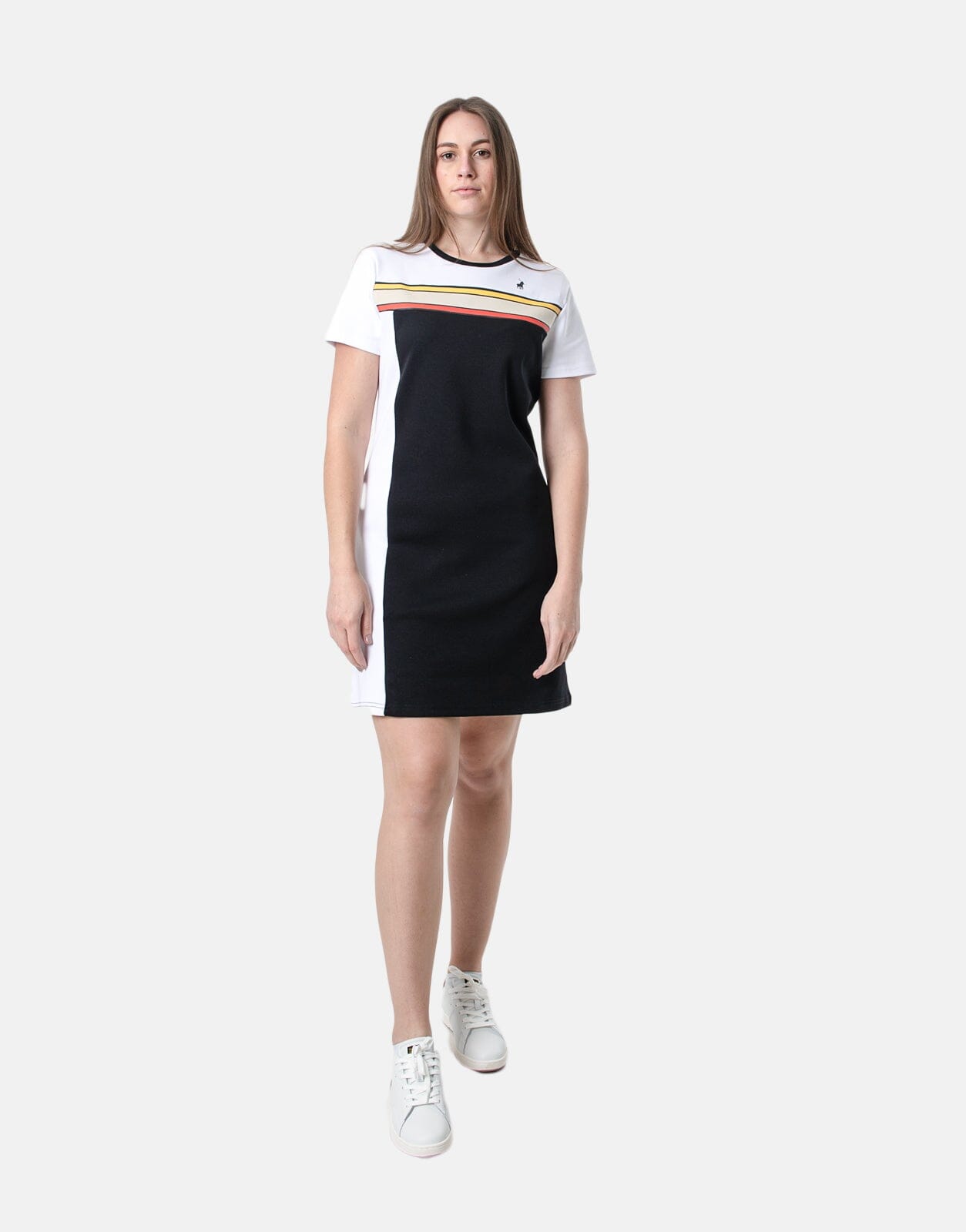 Polo Toni Panelled Dress White