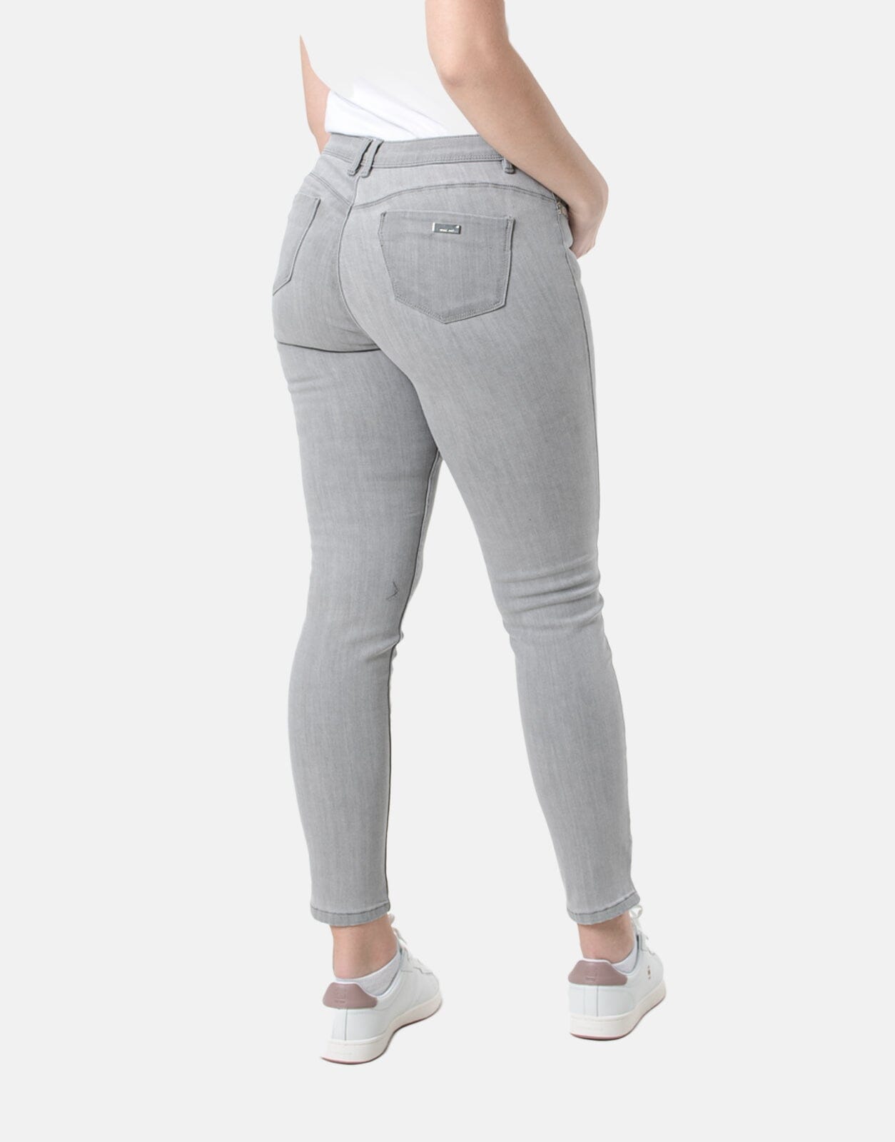 Sissy Boy Axel Mid Waist Pocket Bling Grey Jeans