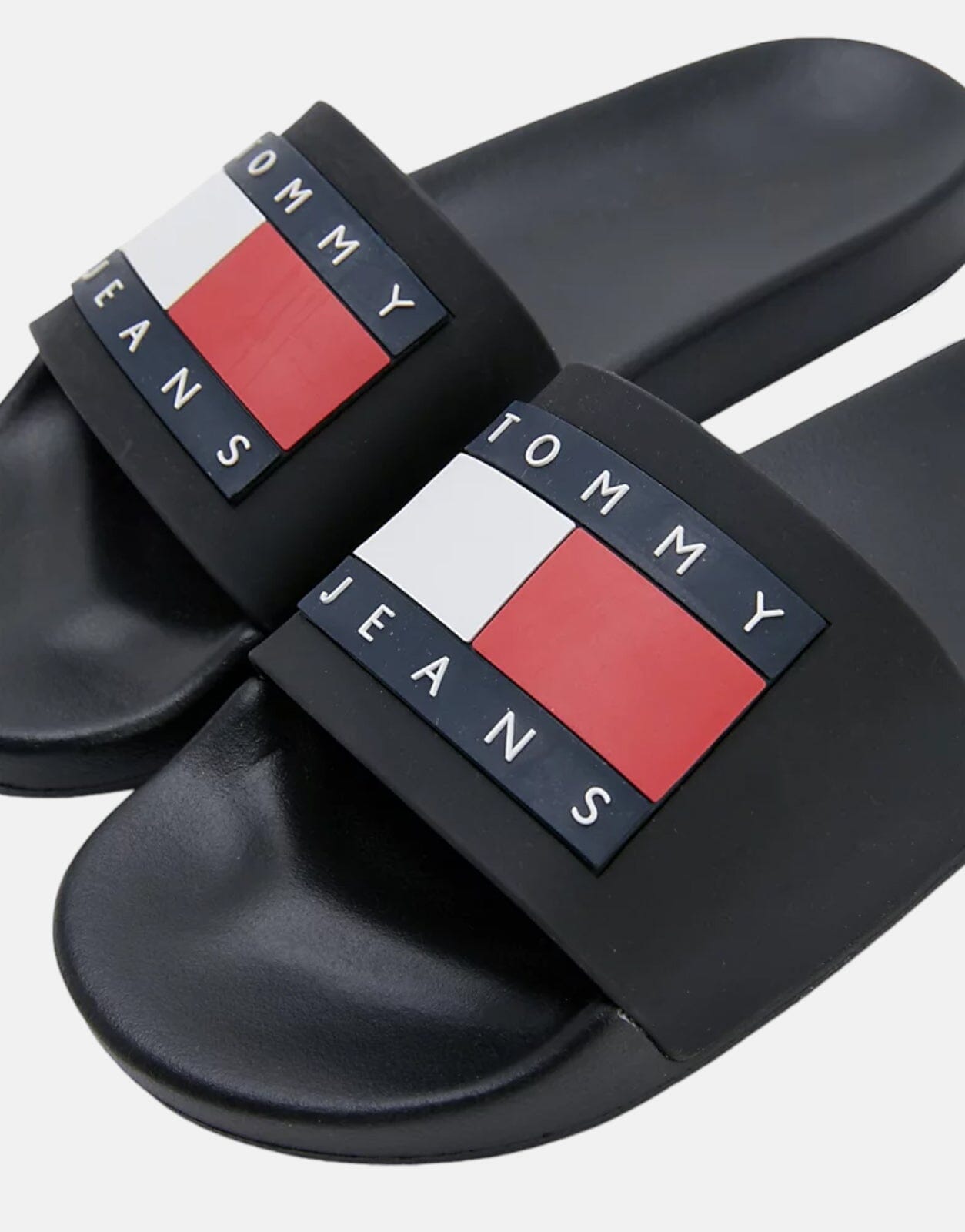 Tommy Hilfiger Jeans Flag Pool Slide Black