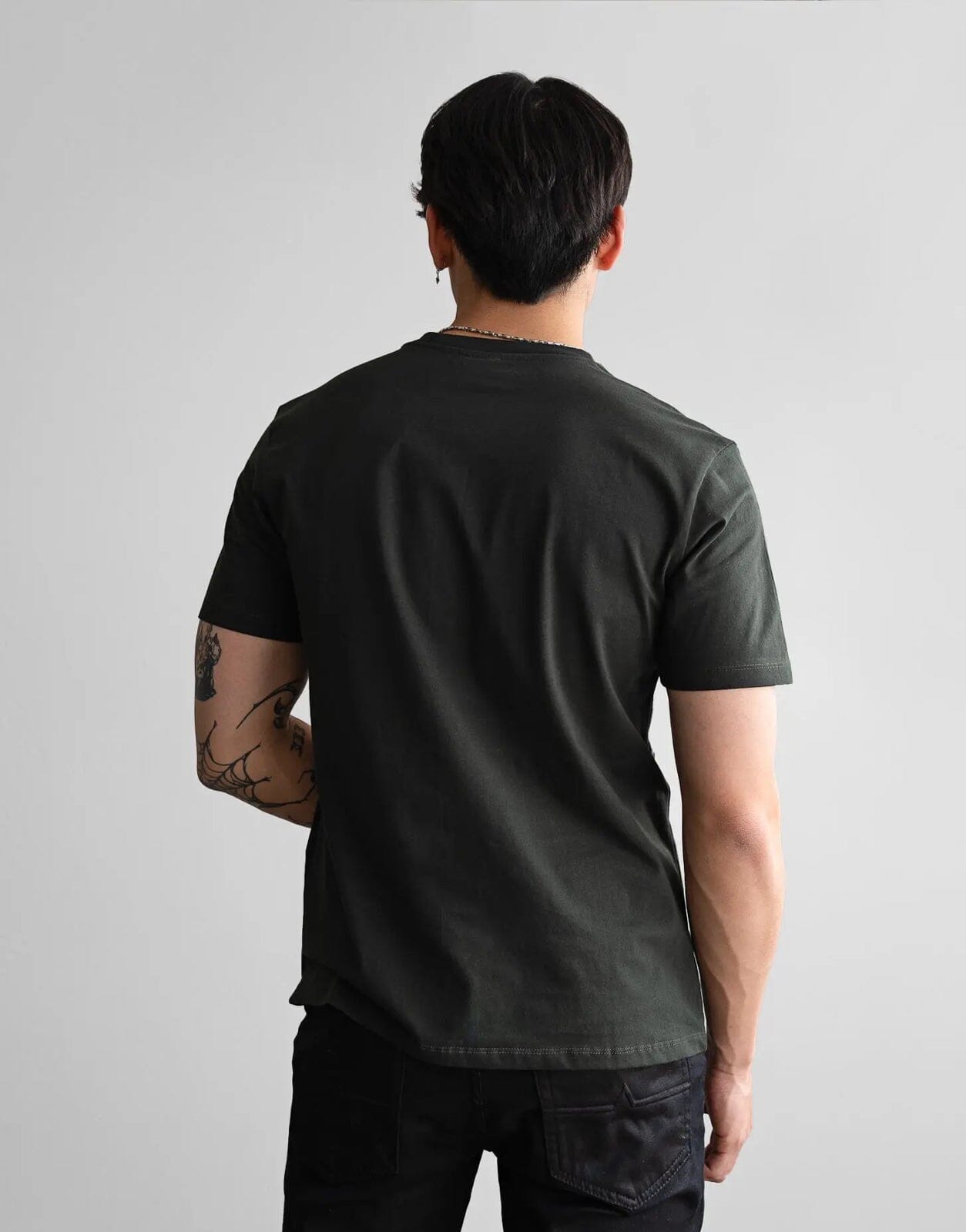 Fade Essential V-Neck Green T-Shirt