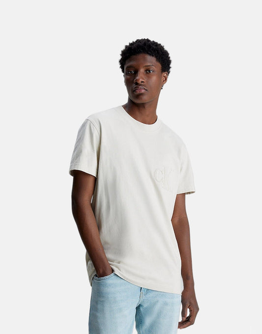 Calvin Klein Chenille T-Shirt Off-White