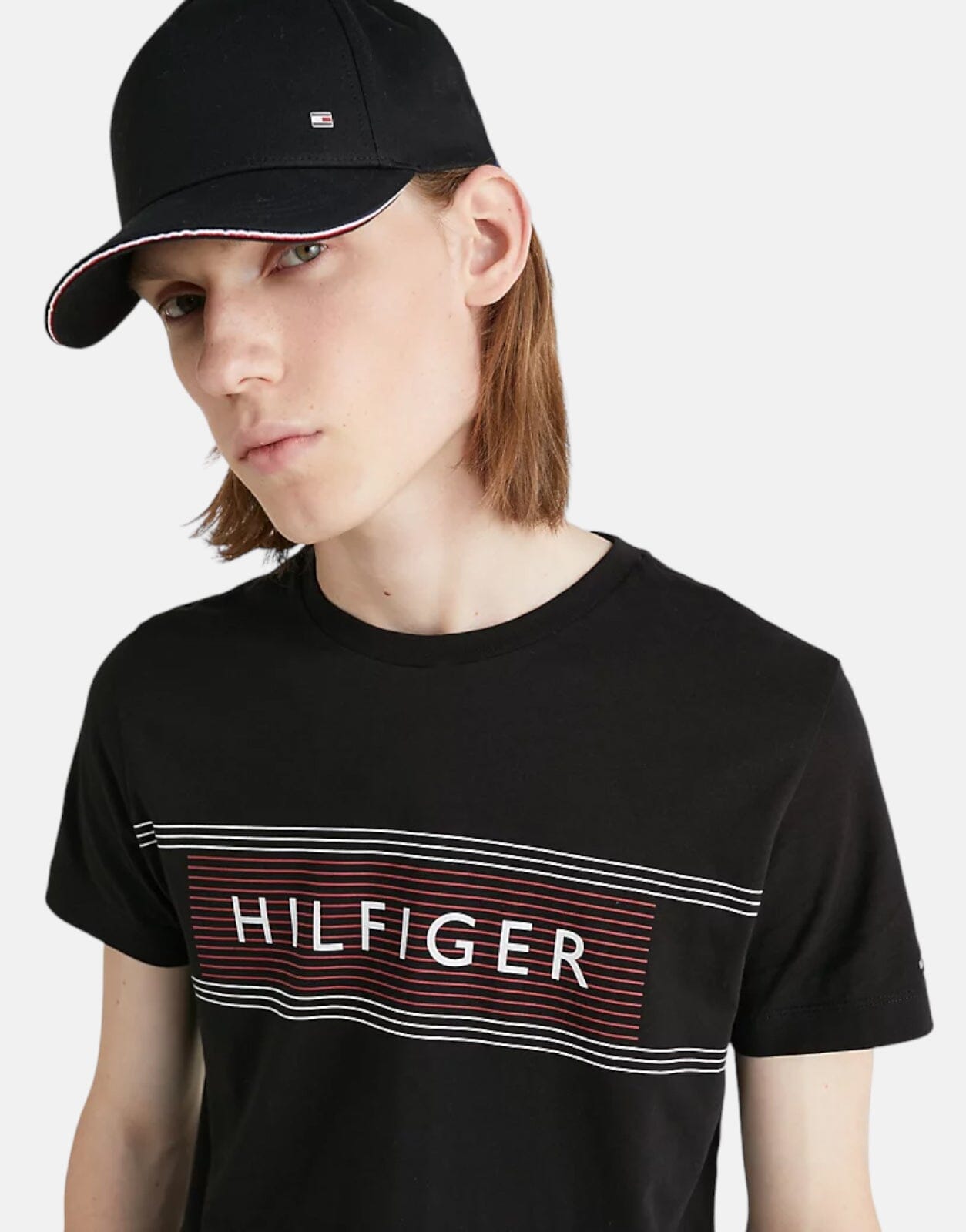 Tommy Hilfiger Love Chest T-Shirt Black