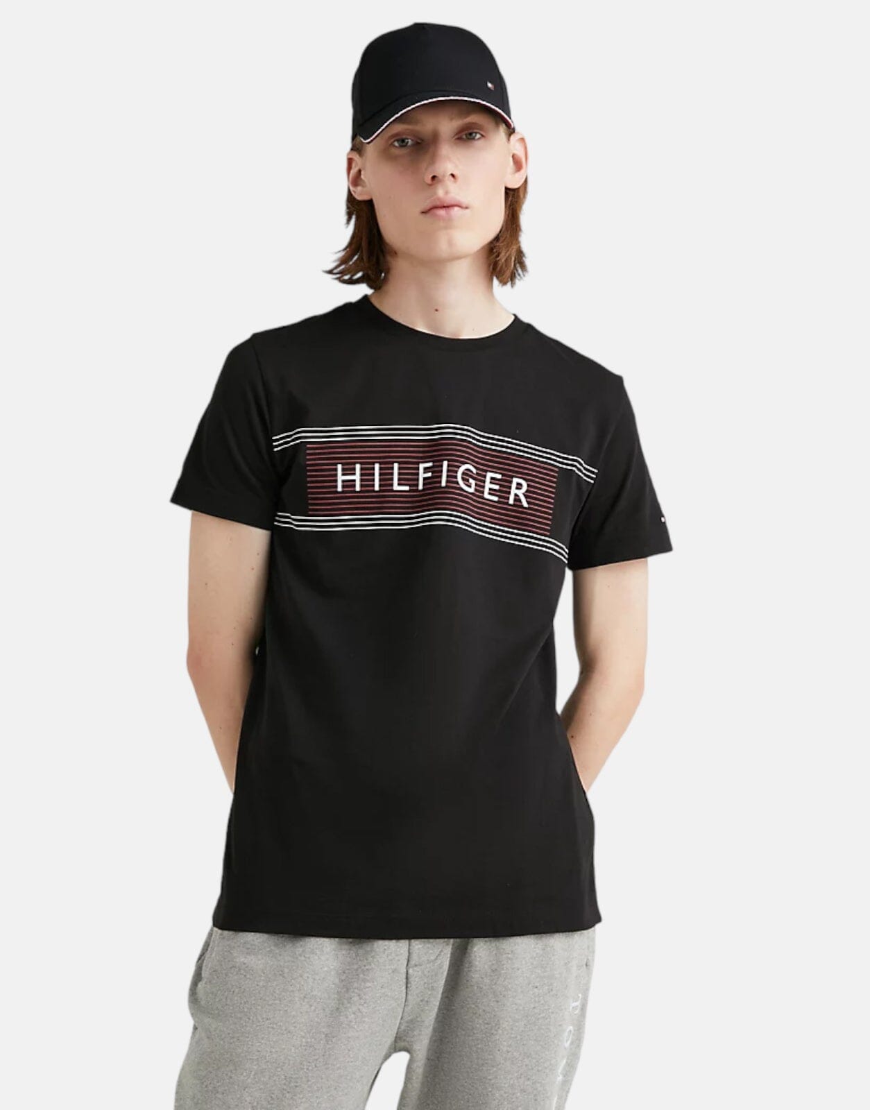 Tommy Hilfiger Love Chest T-Shirt Black