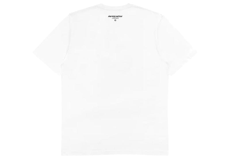 A Bathing Ape AAPE Now Embroidered Badge Tee White