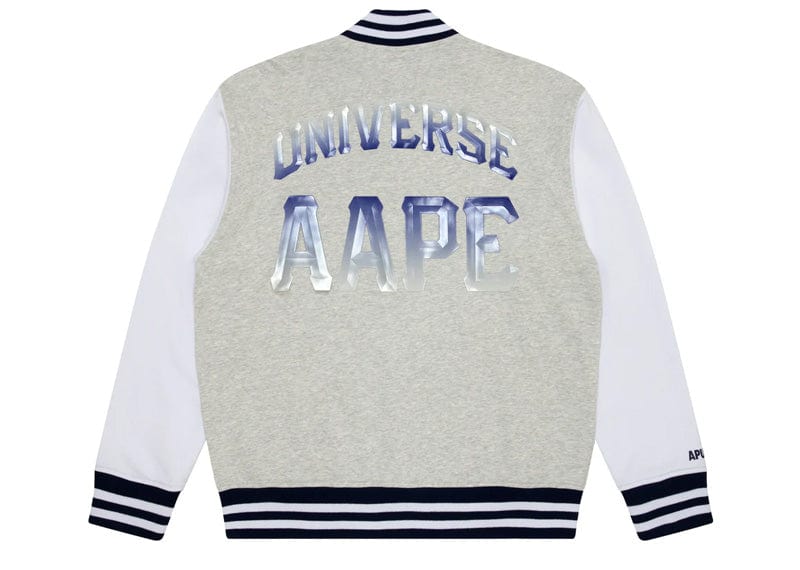 AAPE Somewhere In The Universe Baseball Knit jacket - Grey