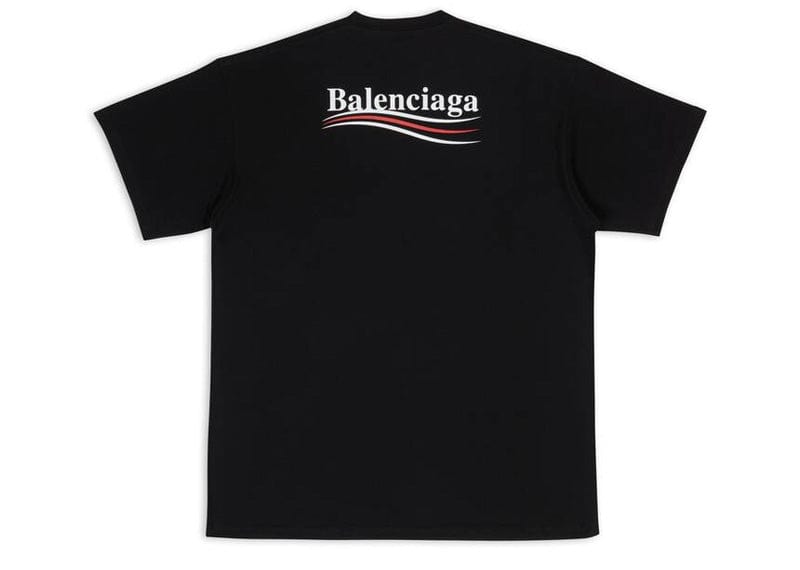 Balenciaga Political Campaign T-shirt Black