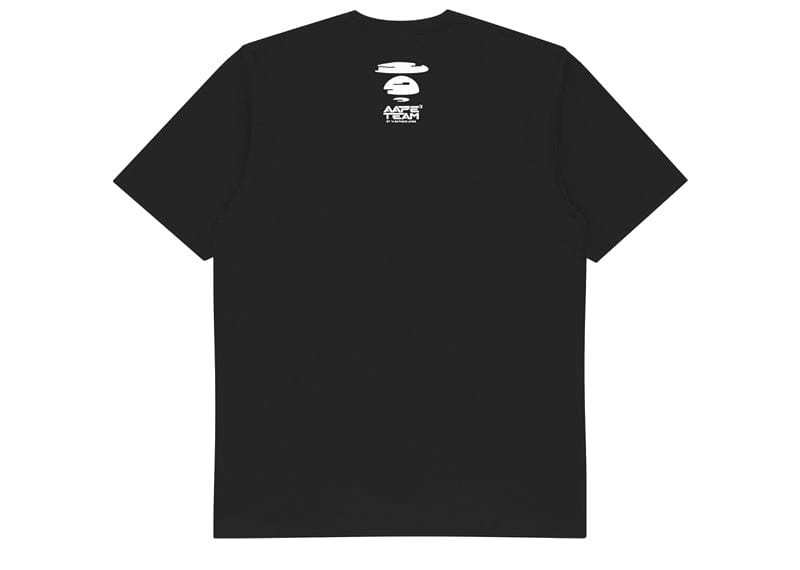 AAPE By A BATHING APE Ape Face Graphic Tee Black