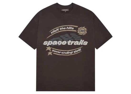 Broken Planet Market Space Trails T-Shirt Mocha Brown