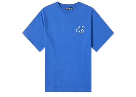 Cole Buxton Appliqué Tee Cobalt Blue