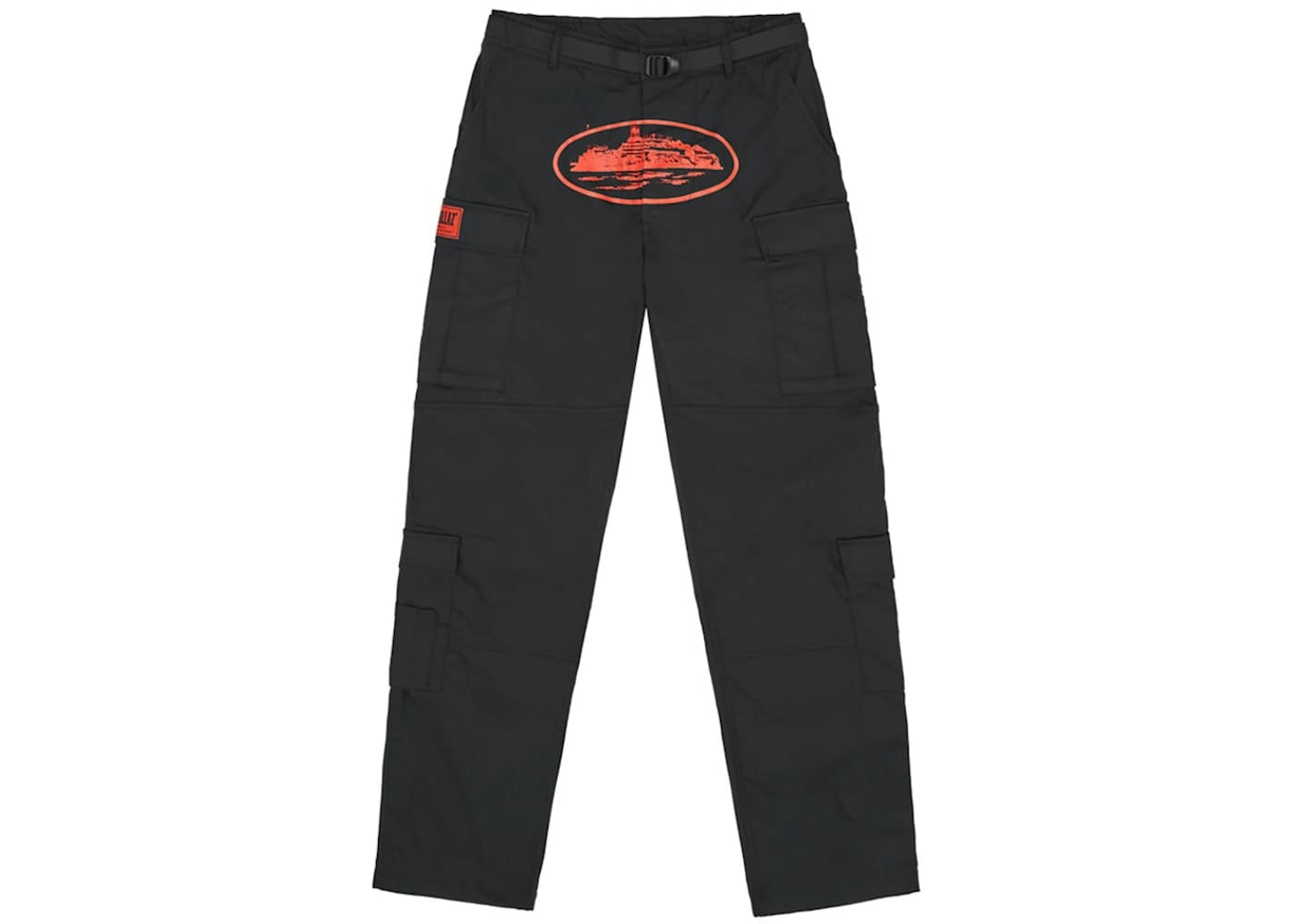 Corteiz Guerillaz Cargos Black/Red