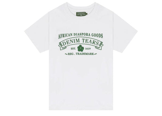 Denim Tears ADG White Tee Green Print