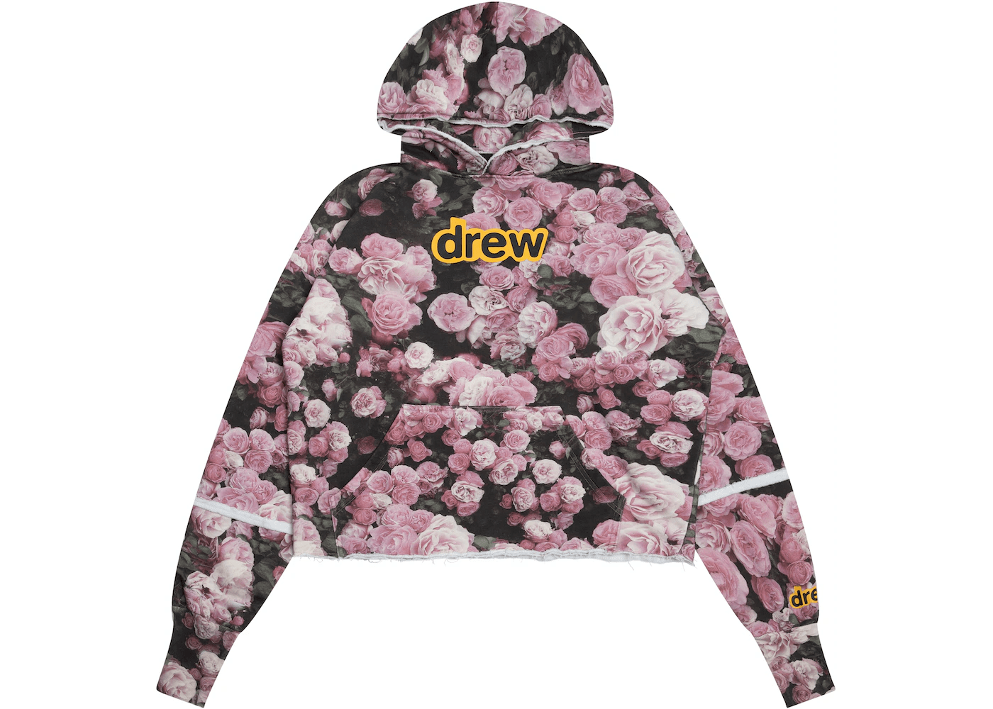 drew house secret deconstructed hoodie roses