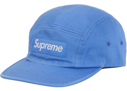 Supreme Washed Chino Twill Camp Cap (SS24) Blue