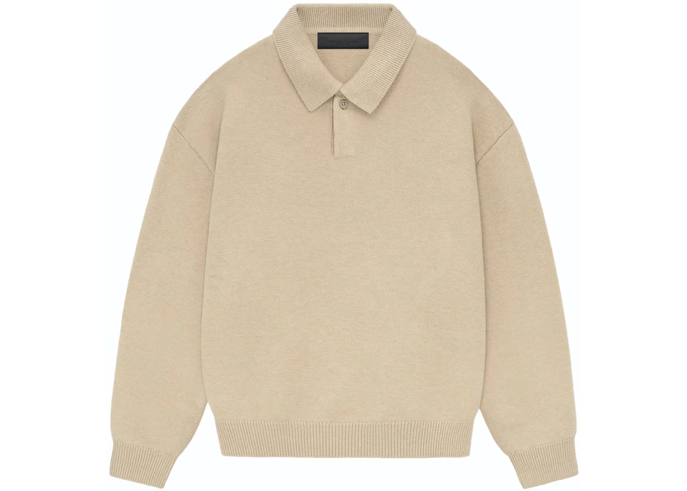 Fear of God Essentials Knit Polo Gold Heather