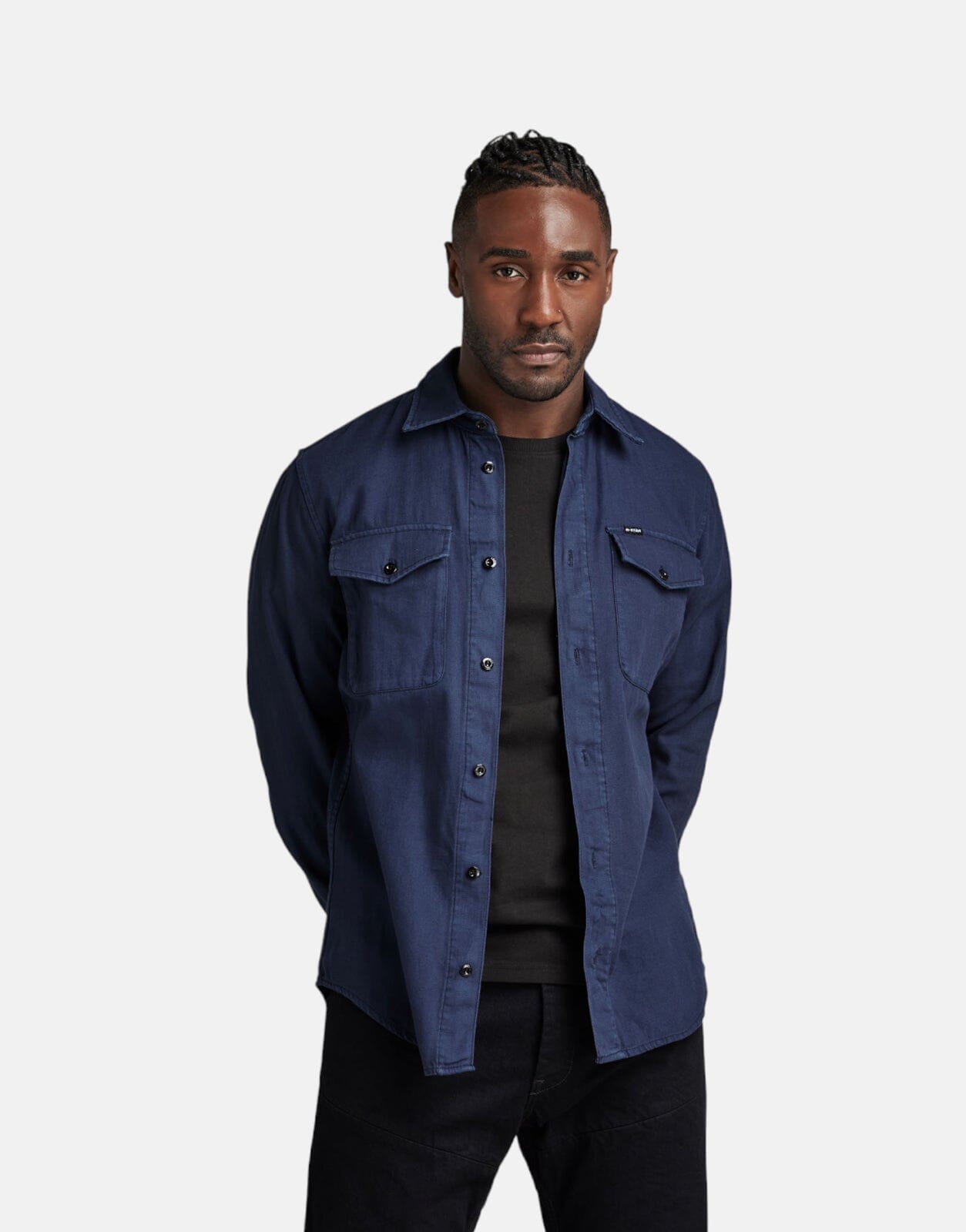 G-Star RAW Marine Slim Sartho Blue Shirt