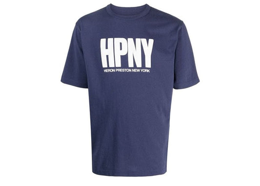 Heron Preston logo-print cotton T-shirt Navy