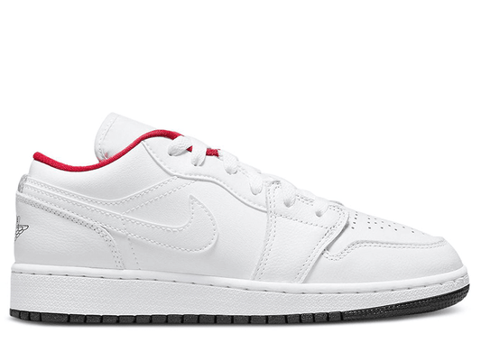 Jordan 1 Low White Gym Red Black (GS)