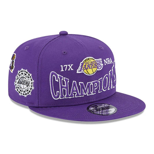 Los Angeles Lakers 9FIFTY Champions Patch Purple Cap