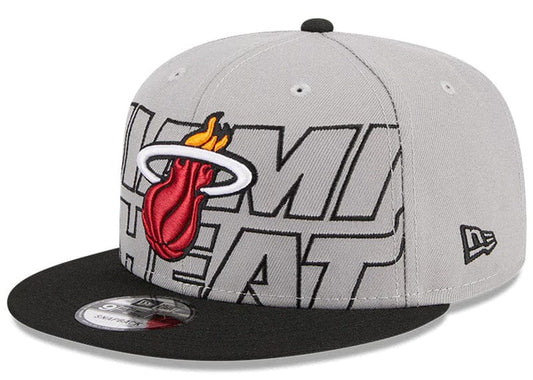 Miami Heat New Era 2023 NBA Draft 9Fifty Snapback Hat - Grey