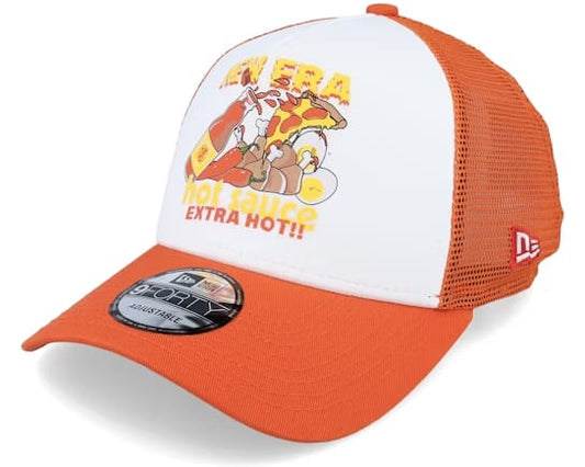 New Era Hot Sauce Food White/Orange Trucker - New Era