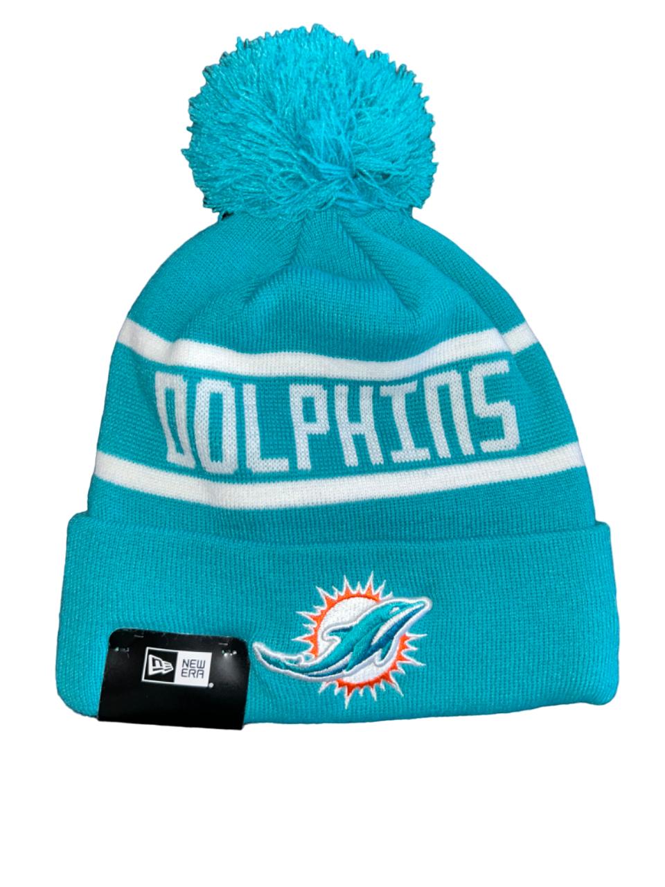 New Era Miami Dolphins Pom Beanie