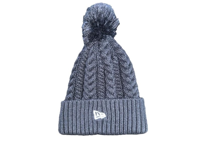 New Era Navy Youth Pom Beanie