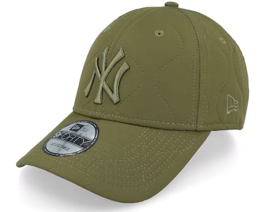 New York Yankees MLB Quilted 9FORTY Olive Adjustable