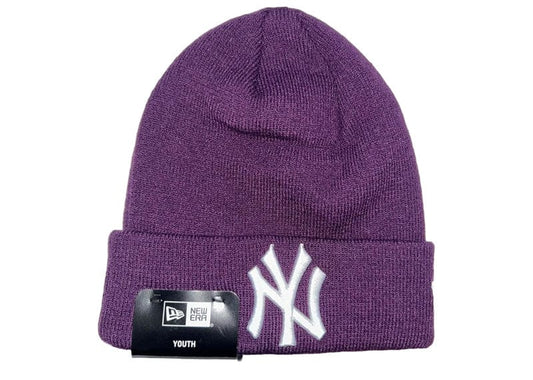 New York Yankees New Era Cuff Beanie Purple (Youth)