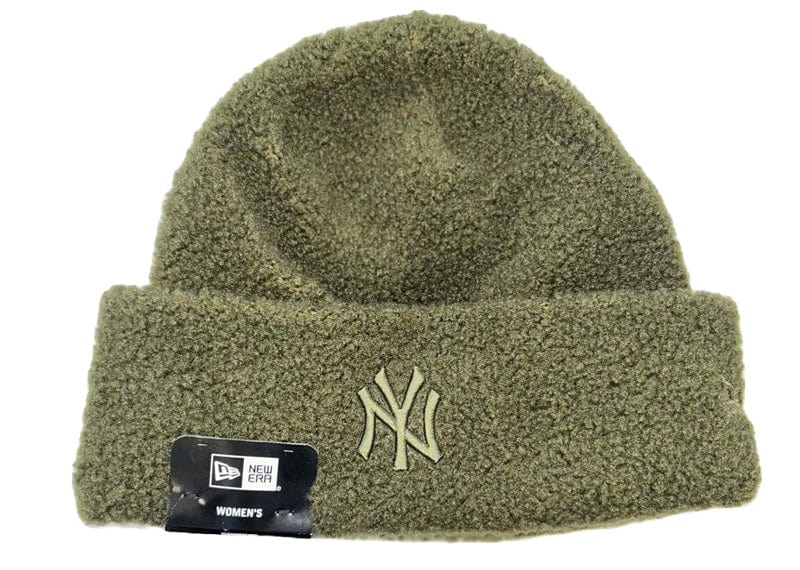 New York Yankees New Era Dark Olive Wool Women's Cuff Beanie