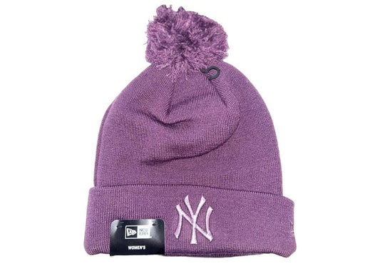 New York Yankees New Era Purple Pom Beanie