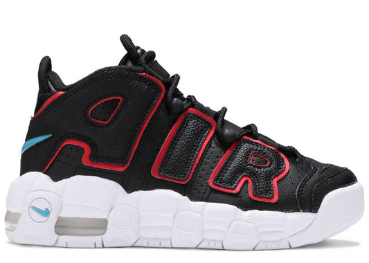 Nike Air More Uptempo Black Fusion Red (GS)