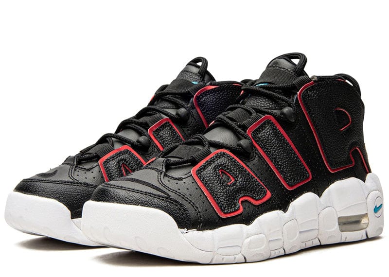 Nike Air More Uptempo Black Fusion Red (GS)