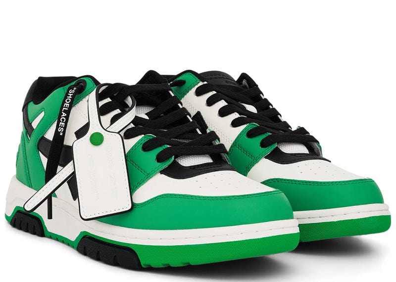 Off-White Out of Office Calf Leather Sneaker Green/Black