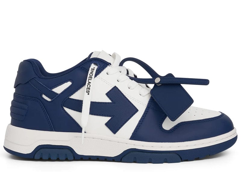 OFF-WHITE Out Of Office "OOO" Low Tops Dark Blue White