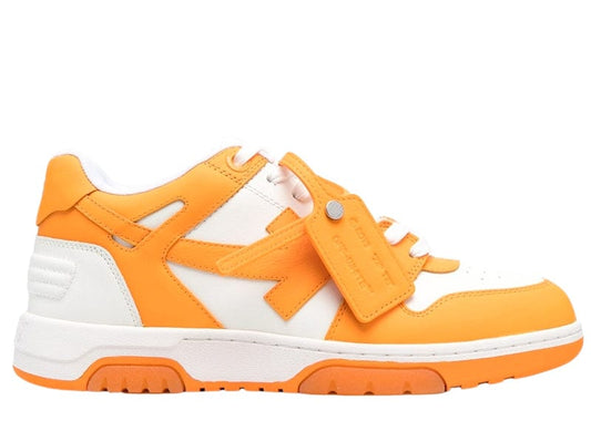 OFF-WHITE Out Of Office OOO Low Tops White Light Orange