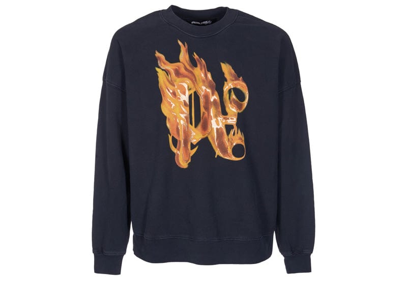 Palm Angels Burning Monogram Crewneck