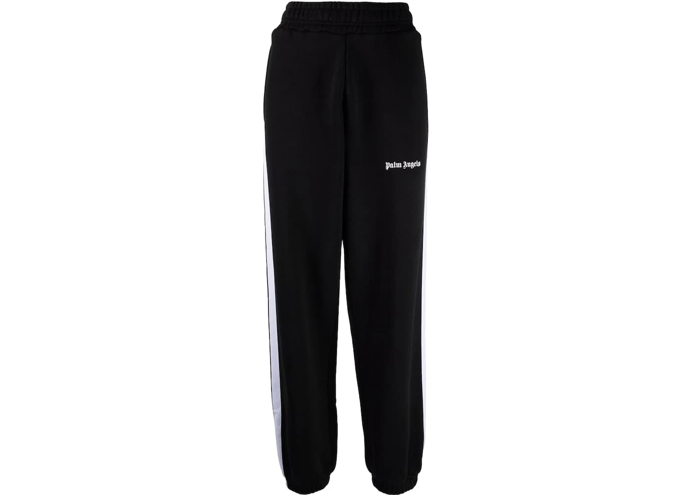 Palm Angels Cuffed Side Stripe Track Pants Black/White