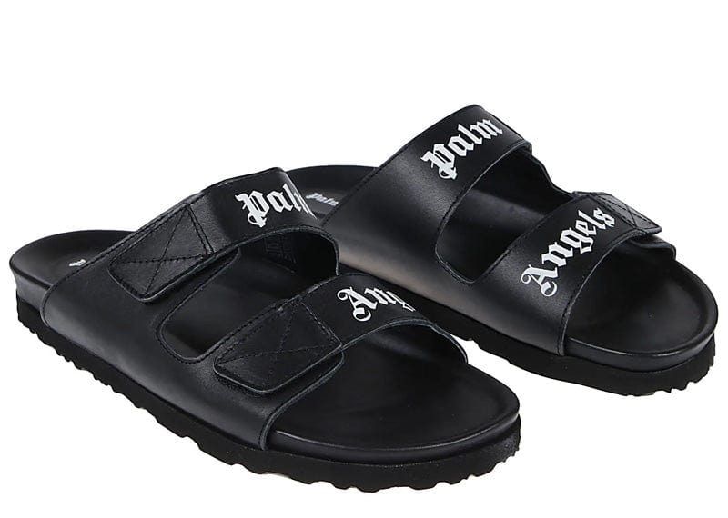 Palm Angels logo-print touch-strap slides