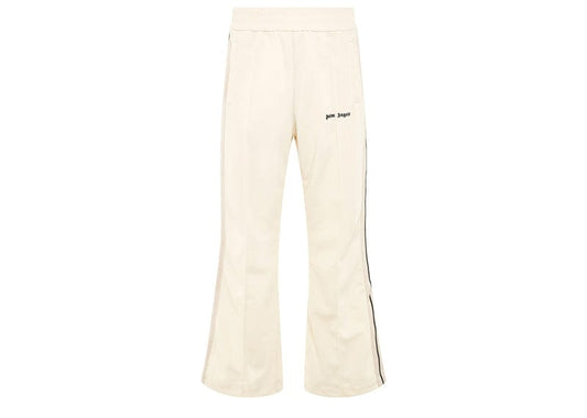 Palm Angels Monogram Flared Track Pants White