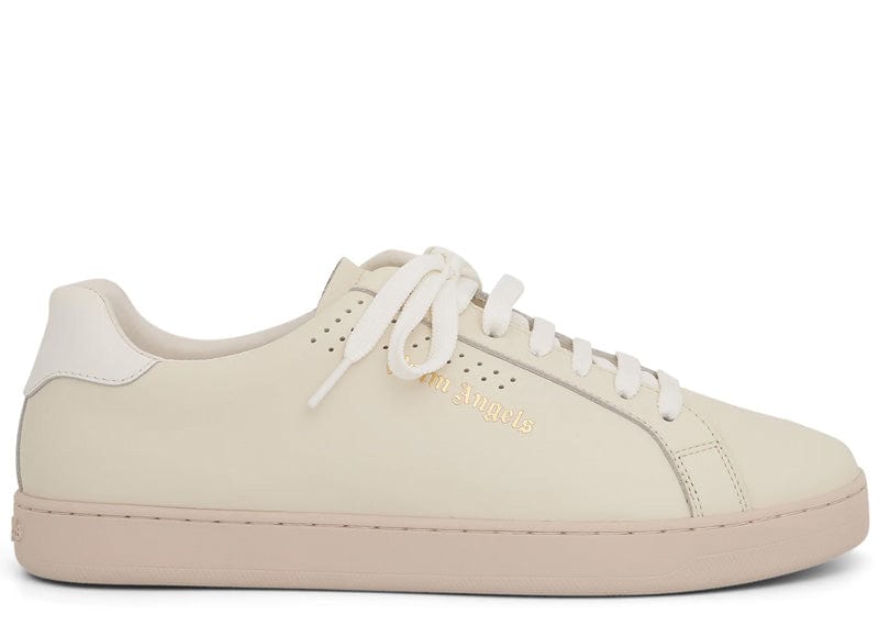 Palm Angels Palm 1 Leather Sneaker in Beige/White