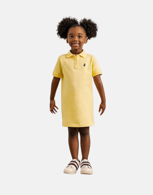 Polo Girls Dakota Golfer Dress Yellow