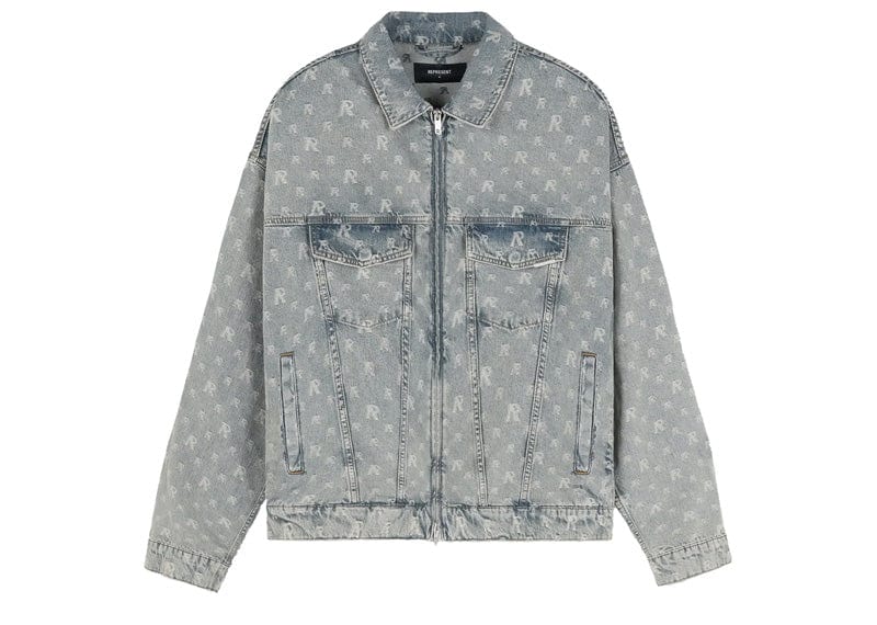 Represent MONOGRAM DENIM JACKET 'Stone Wash'