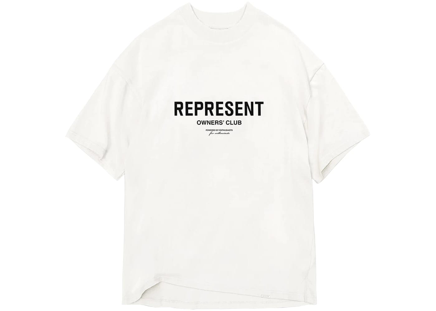 Represent Owners Club Front T-Shirt Flat White