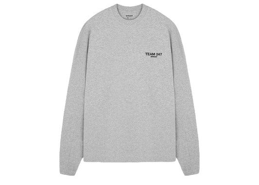 Represent Team 247 Long Sleeve T-shirt Cotton/Elastane Ash Grey/Black