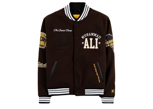 SP x Muhammad Ali Varsity Jacket - Brown