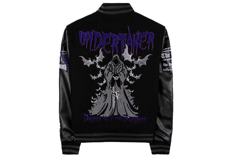 SP X WWE The Undertaker Varsity Jacket - Black/Purple