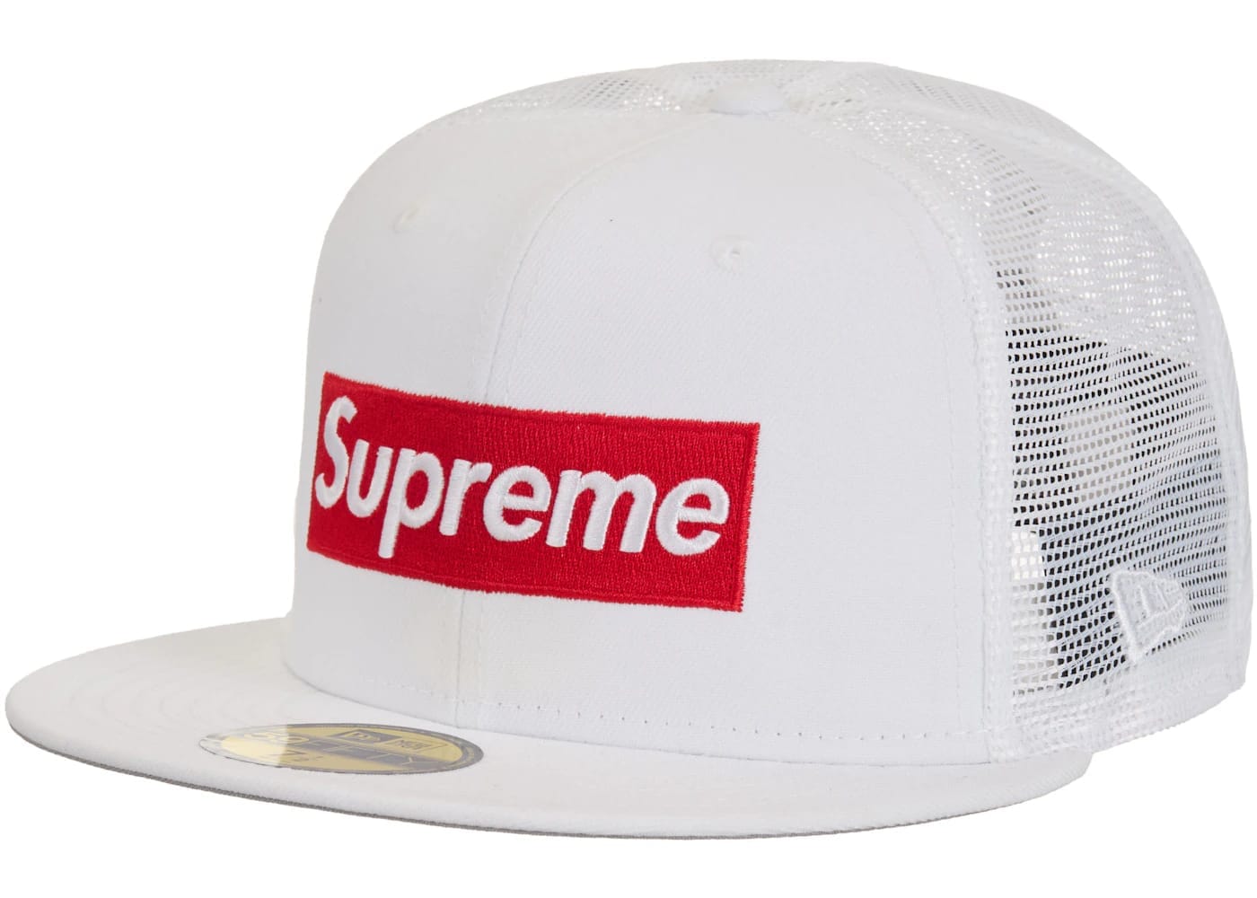 Supreme Box Logo Mesh Back New Era Cap (SS24) White