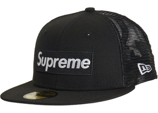 Supreme Box Logo Mesh Back New Era Hat (SS23) Black