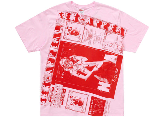 Supreme Collage Tee Light Pink