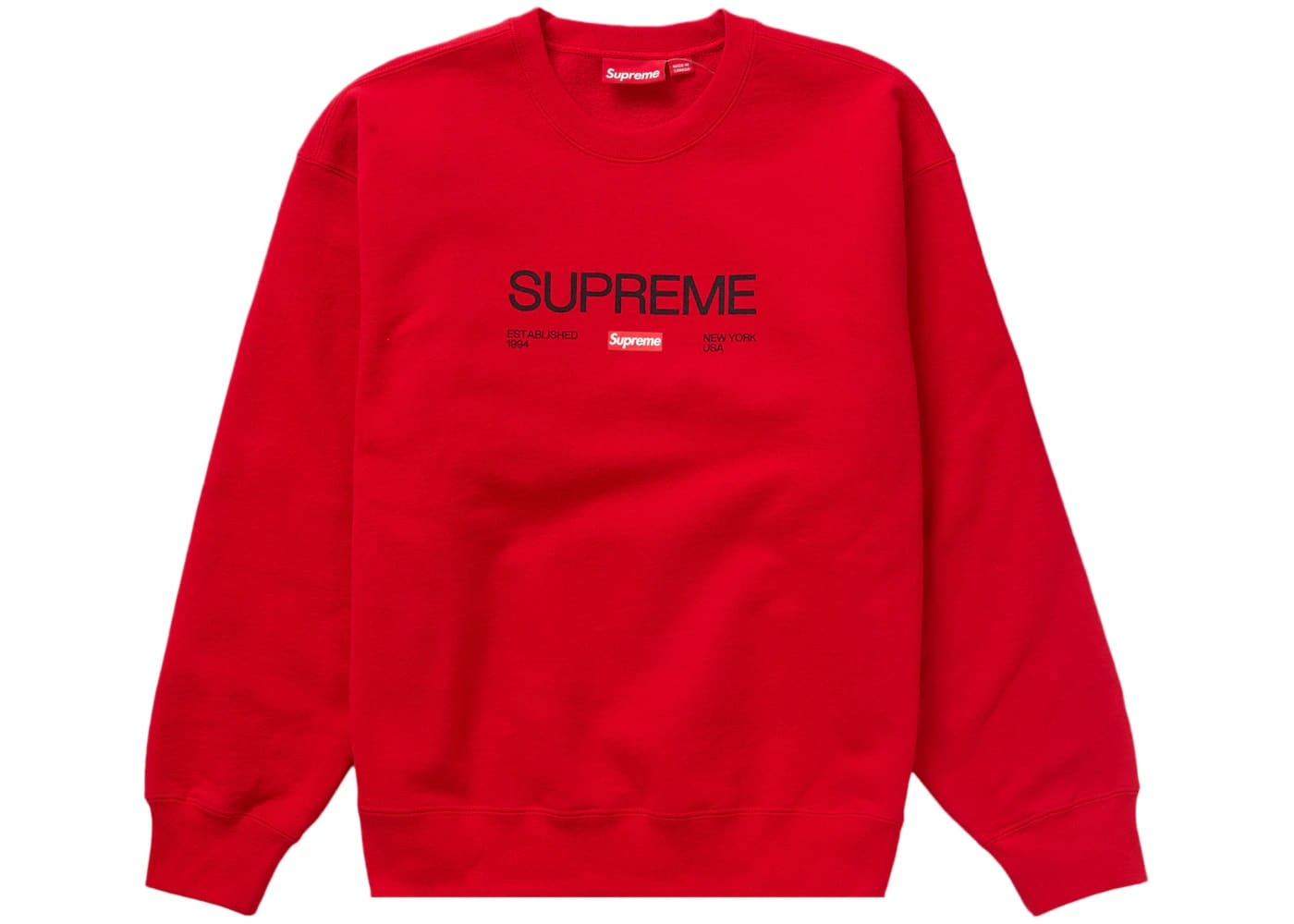 Supreme Established Crewneck Red